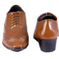 BXXY Men's Height Increasing Formal Brogue Faux Leather Oxford Shoes