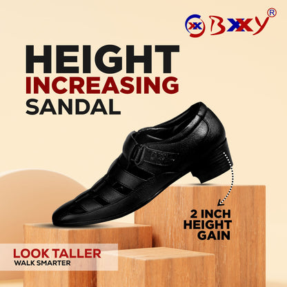 Bxxy Men's Height Increasing Casual Roman Stylish Sandals