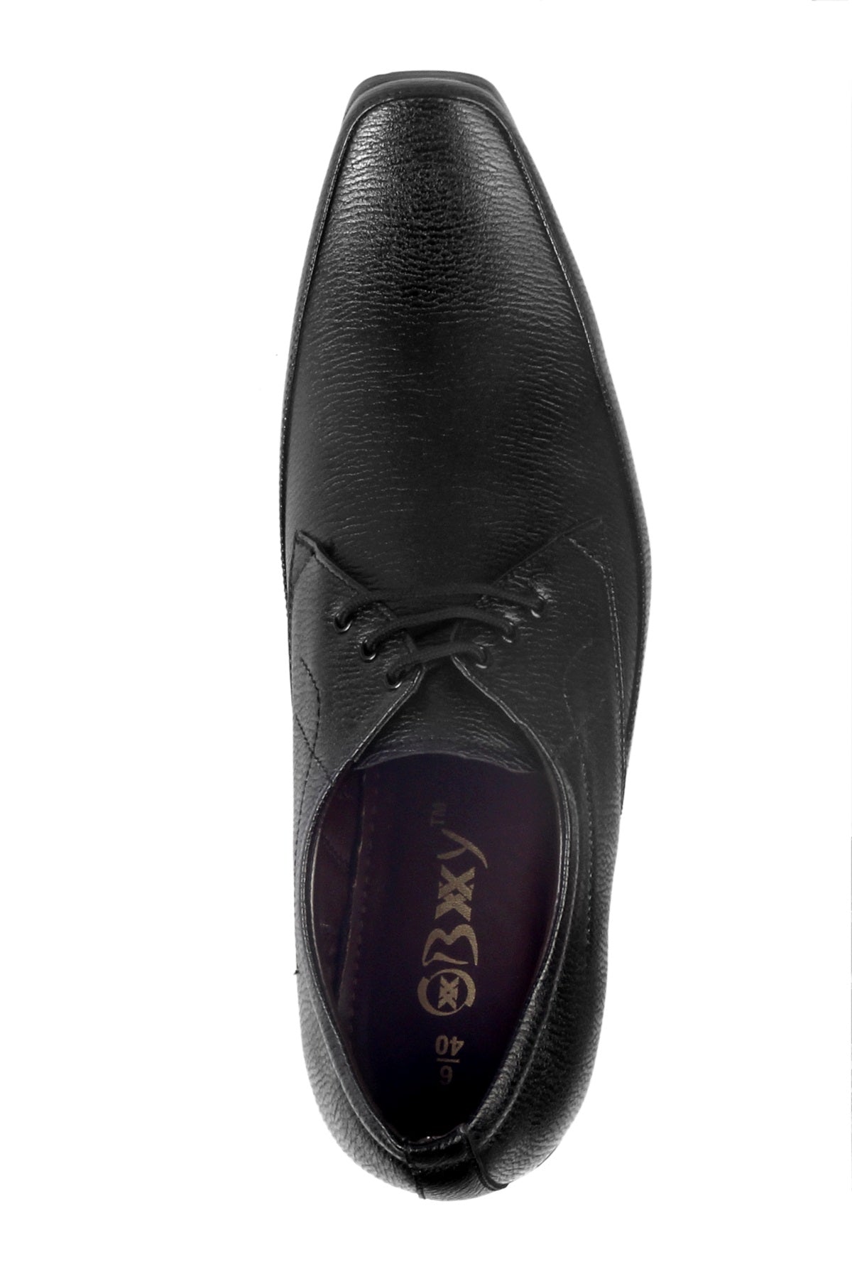 Men/s Height Increasing Faux Upper Formal Derby Black Lace-Up Shoes