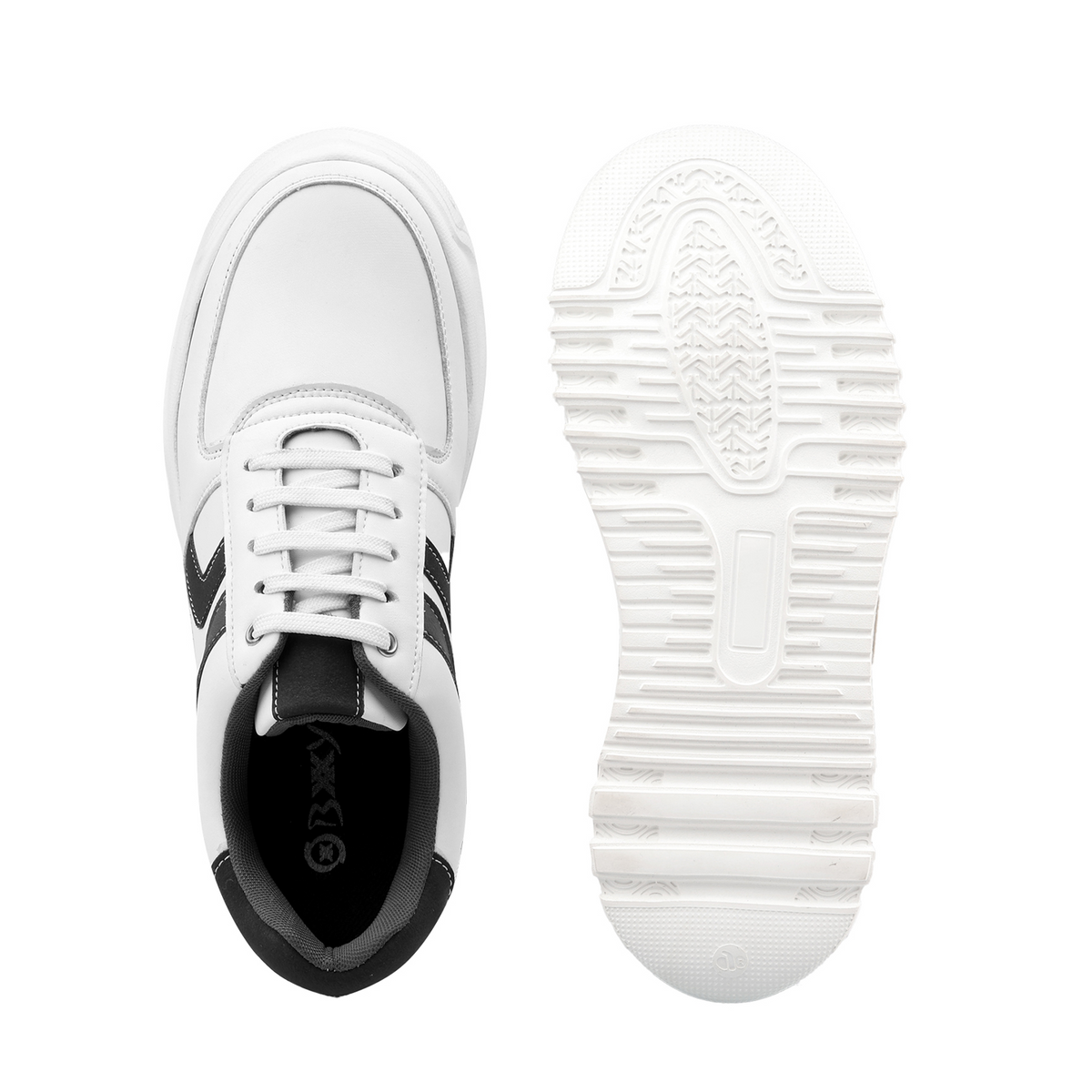 BXXY Premium Hidden Height Increasing Sneakers for Men Up to 9CM Height Boost - Grey