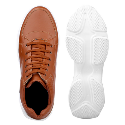 Lace-Up Boots Tan - 3 Inches (7.62CM)