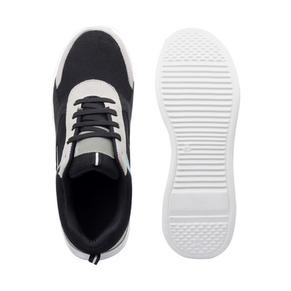 BXXY Mens Invisible Height Increasing Shoes Up To 9 CM Hidden Height Boost - Black