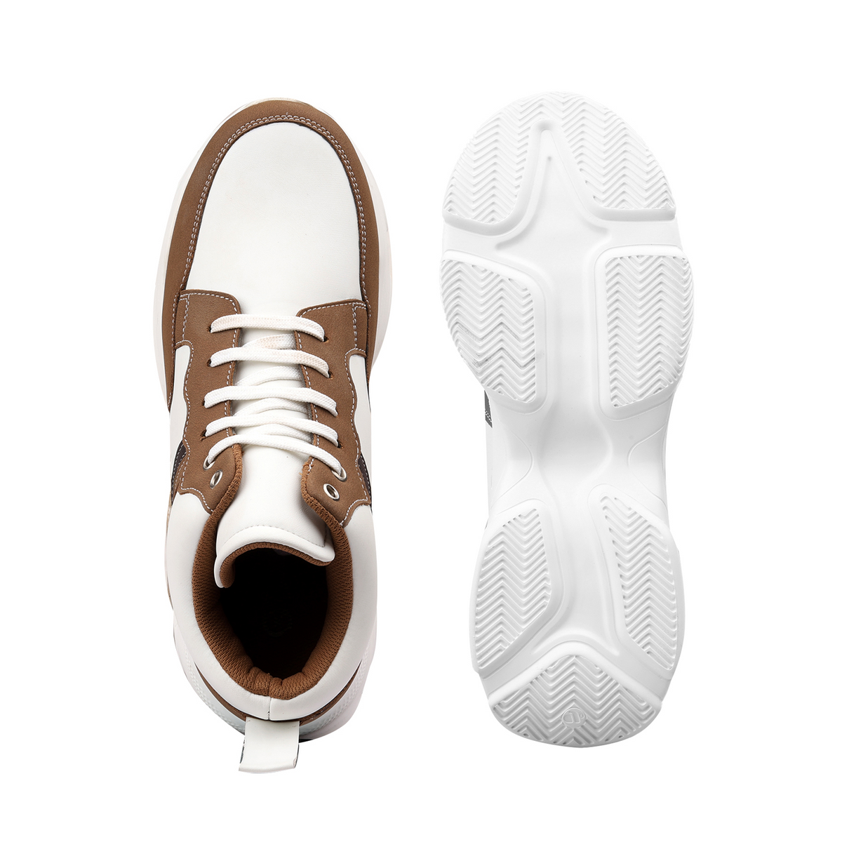 BXXY 9CM Height Increasing Modern Elevator Shoes - Brown