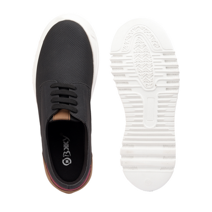 BXXY Mens Invisible 9 CM Elevator Shoes Lightweight Height Increasing Shoes - Black