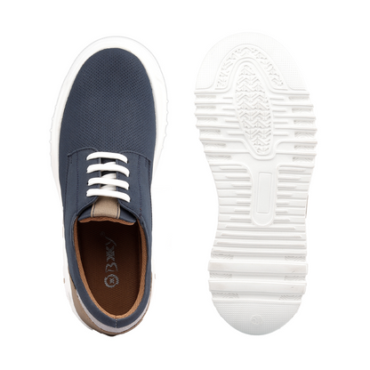 BXXY Mens Invisible 9 CM Elevator Shoes Lightweight Height Increasing Shoes - Blue