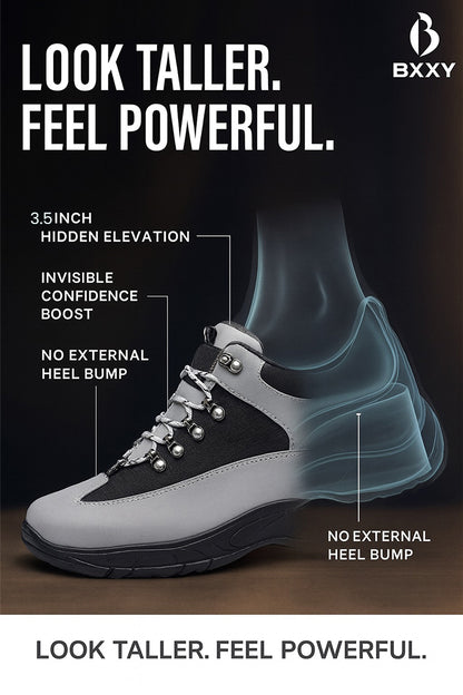 Men's 3.5 Inches Hidden Height Elevator Shoes – Discreet Lift, Premium Style