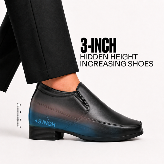 Formal Slip-on Shoes Black - 3 Inches (7.62CM)