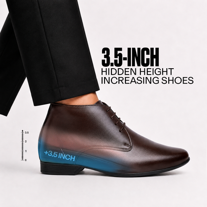 Lace-Up Derby Shoes Brown - 9 cm (3.5 Inch)