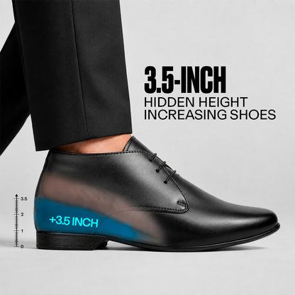 Lace-Up Derby Shoes Black - 9 cm (3.5 Inch)