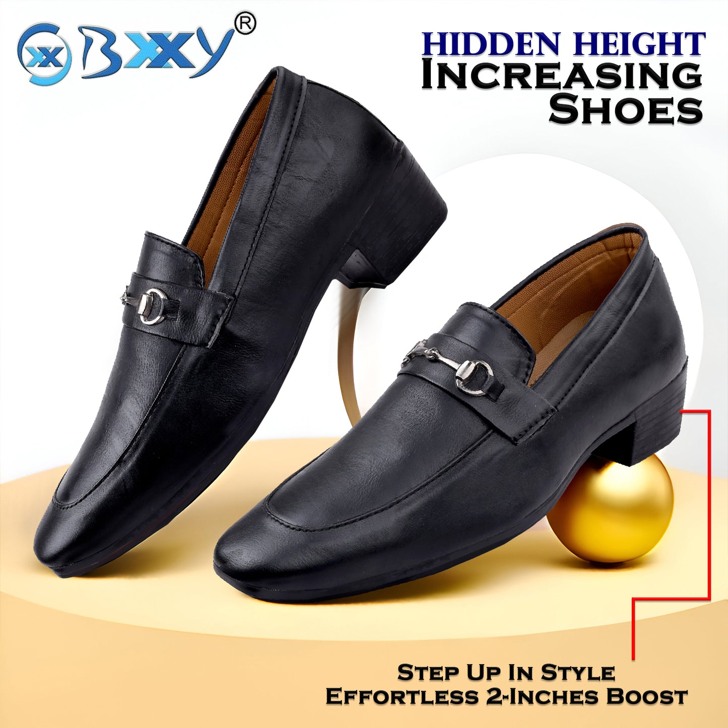 Men's 2 Inches Height Increasing Party Wear Casual Loafer And Moccasins