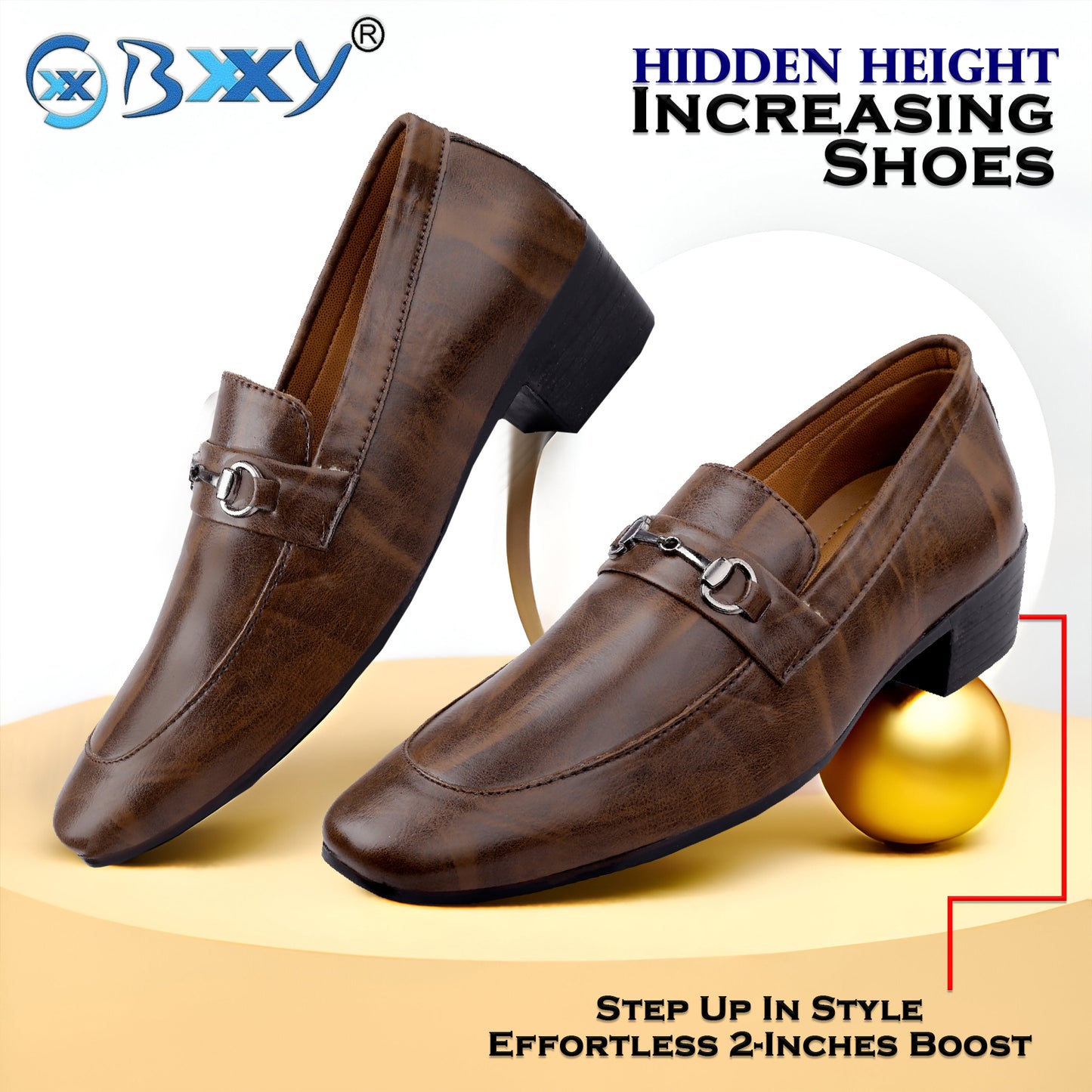Men's 2 Inches Height Increasing Party Wear Casual Loafer And Moccasins