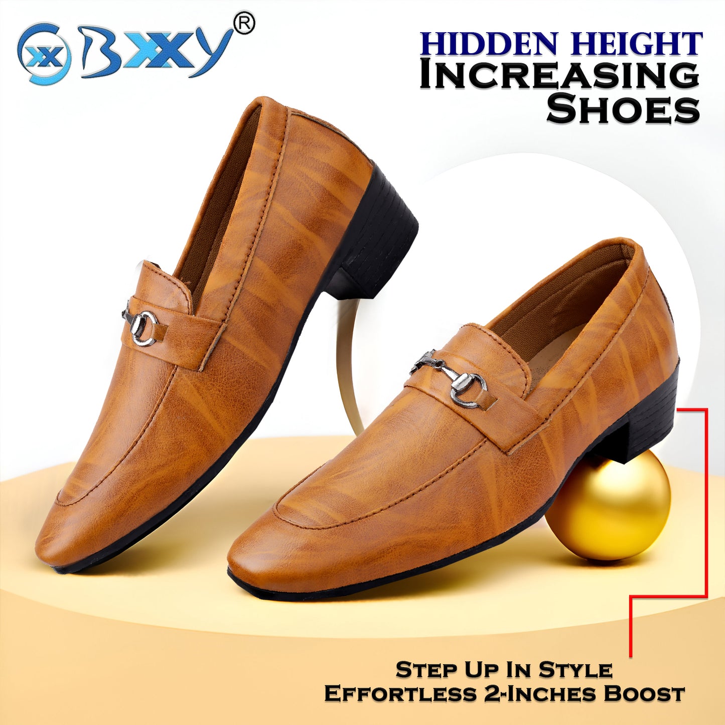 Men's 2 Inches Height Increasing Party Wear Casual Loafer And Moccasins