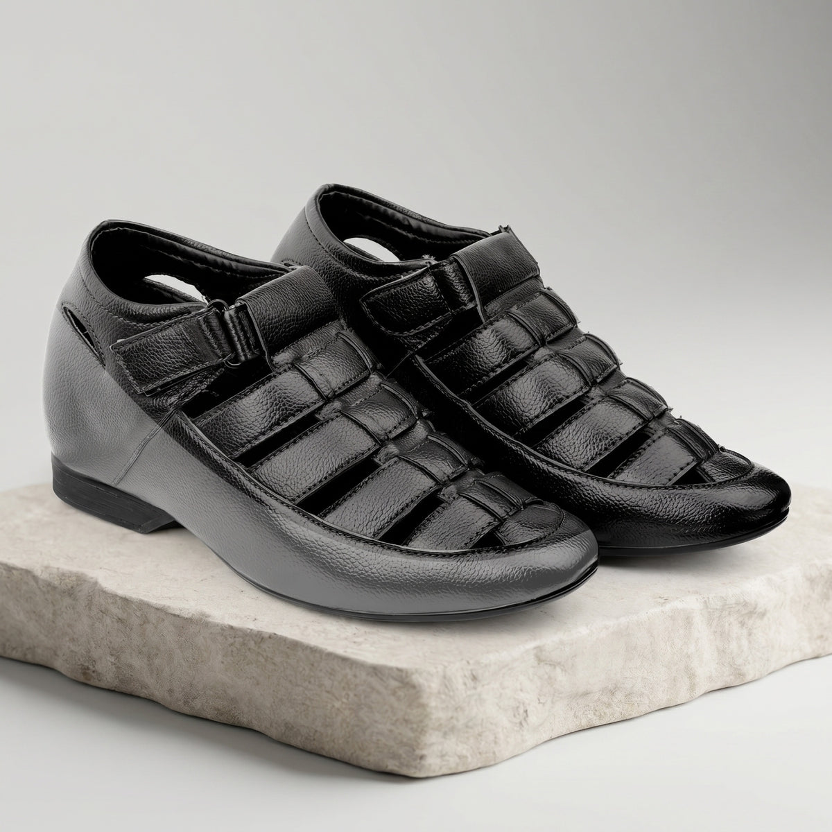 BXXY 3 Inches Height Increasing Casual Roman Sandals Instant Height Gainer shoe for Men