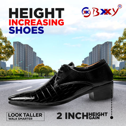 BXXY Men's Height Increasing Wedding Wear Premium Shoes
