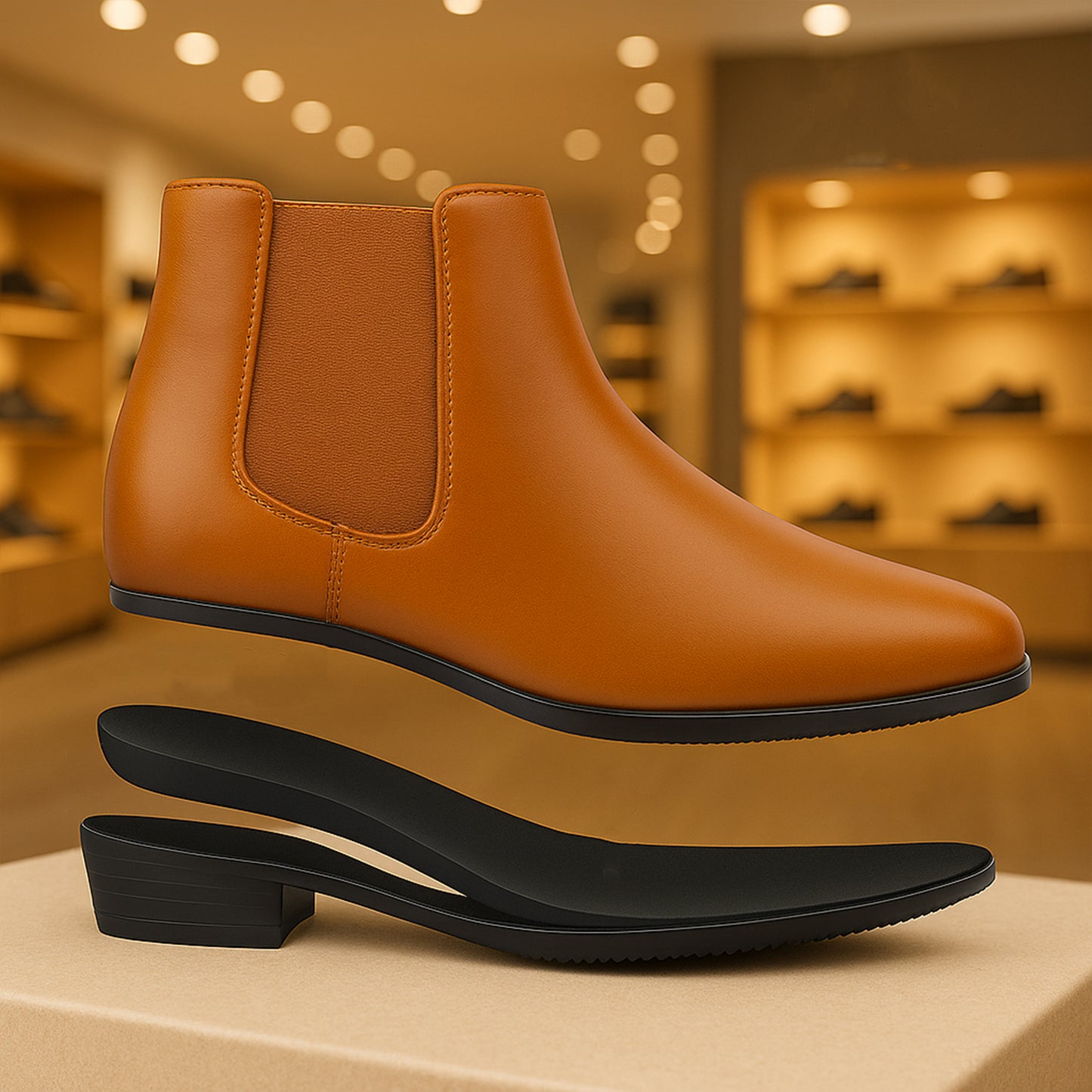 BXXY Elevator Boots for Men Hidden Height Gain upto 3.5 Inch