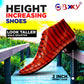 BXXY Men Height Increasing Faux Leather Material Formal Crocodile Style Lace-Up Boots on Cuban Sole