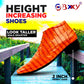 BXXY Men Height Increasing Faux Leather Material Formal Crocodile Style Lace-Up Boots on Cuban Sole