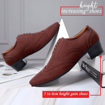 Men’s Elevator Suede Oxford Brogues