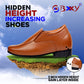 BXXY Men's Hidden Height Increasing Faux Leather Formal Moccasin Slip-on Elevator Shoes