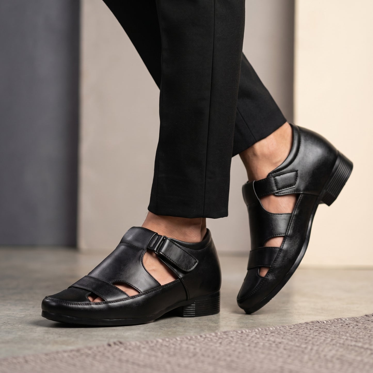 BXXY Comfort Height Sandals Invisible 7.62 CM Lift for Everyday Wear