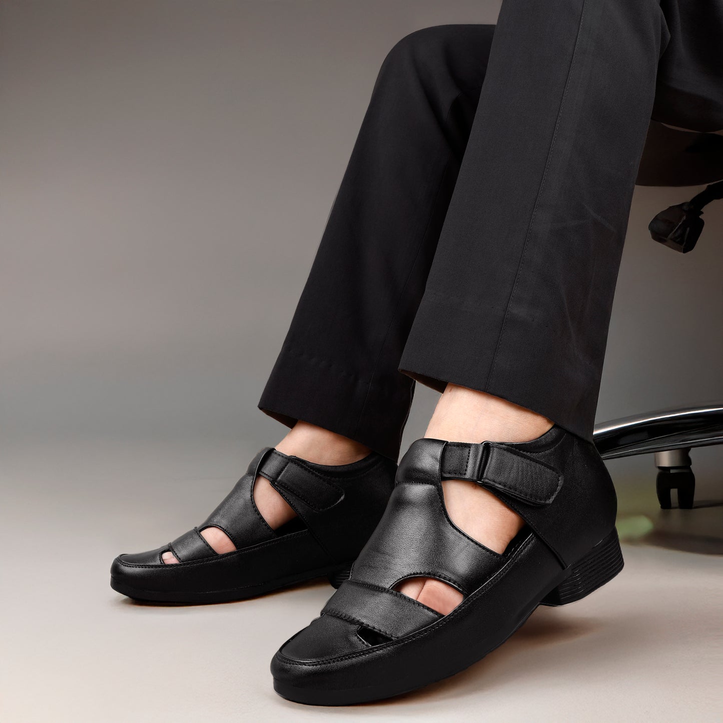 BXXY Comfort Height Sandals Invisible 7.62 CM Lift for Everyday Wear