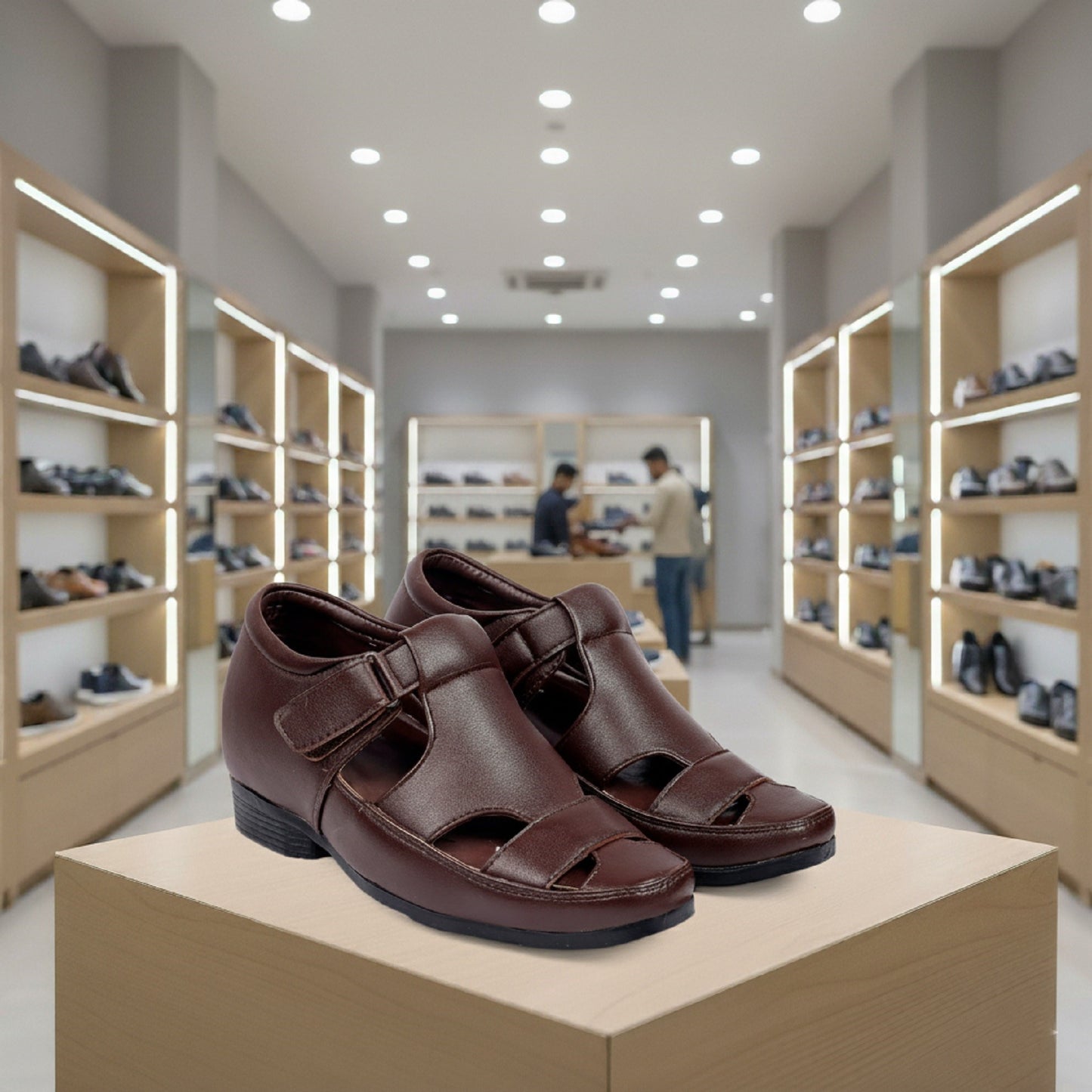 BXXY Comfort Height Sandals Invisible 7.62 CM Lift for Everyday Wear