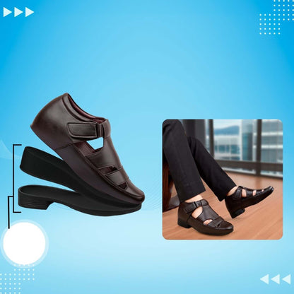 BXXY Comfort Height Sandals Invisible 7.62 CM Lift for Everyday Wear