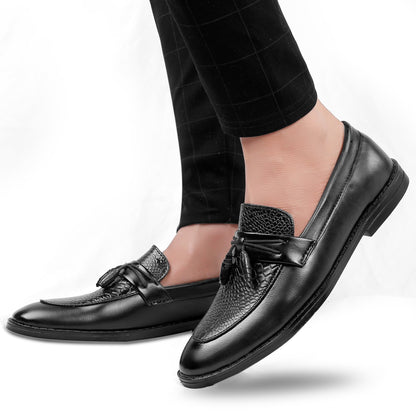Bxxy's Faux Leather Partywear Slip-ons for Men