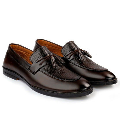 Bxxy's Faux Leather Partywear Slip-ons for Men