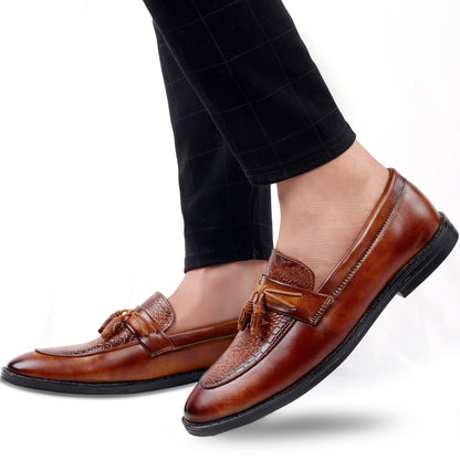 Bxxy's Faux Leather Partywear Slip-ons for Men
