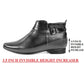 BXXY 3.5 Inch Height Increasing Formal and Casual Pu Leather Derby Boots for All Ocassions
