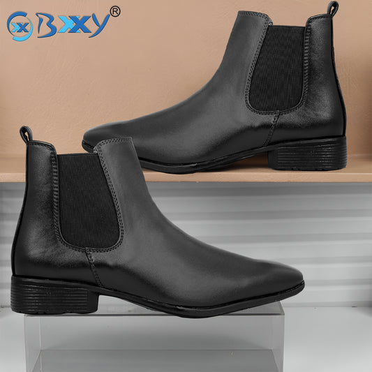 Bxxy's Faux Leather Chelsea Boots for Men
