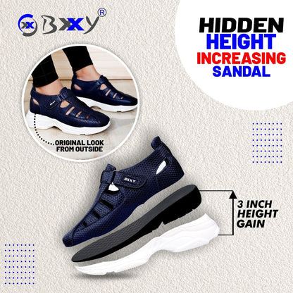 Bxxy's 3 Inch Height Increasing Elevator Sandals for Msn