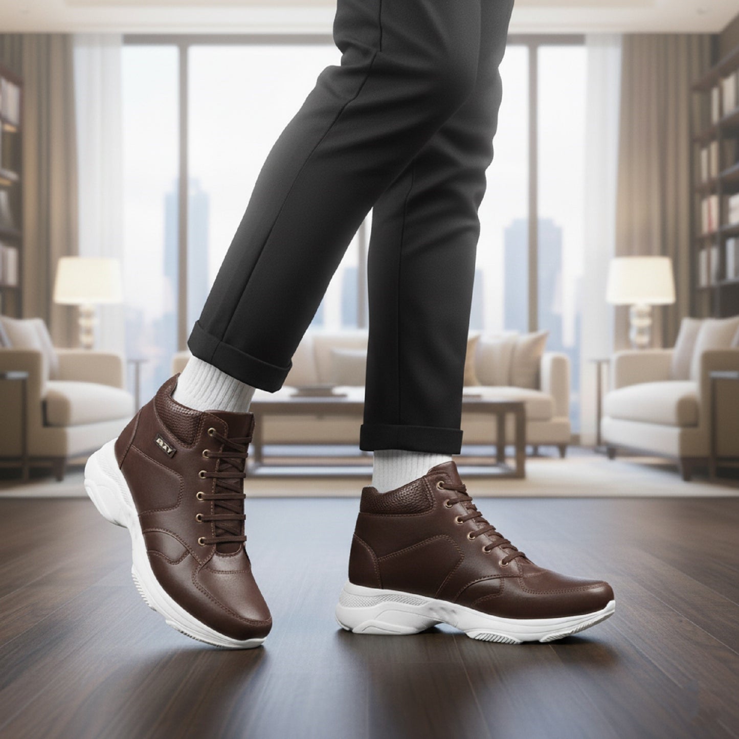BXXY 7.62 CM Hidden Height Sneakers for Mens