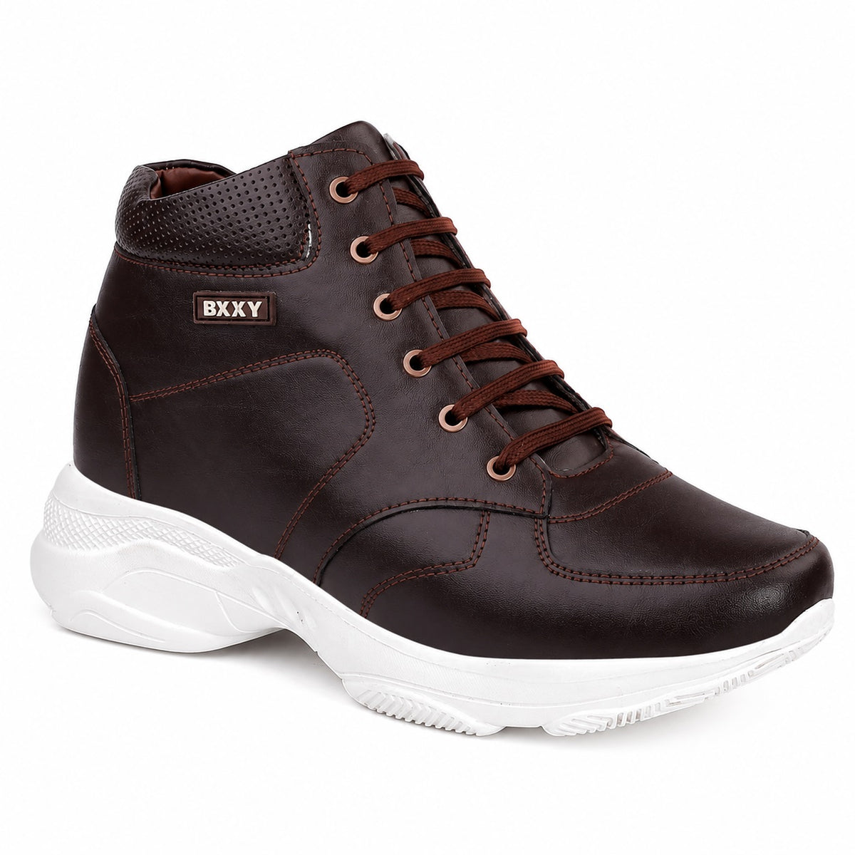 Lace-Up Boots  Brown - 3 Inches (7.62CM)