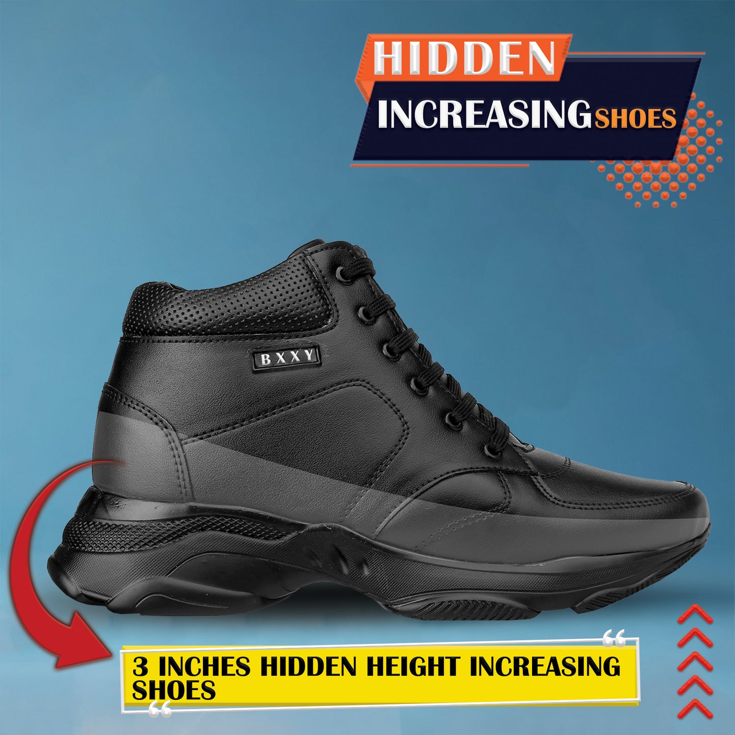 BXXY Elevator Shoes Smart Stylish & Comfortable Height Increasing Footwear