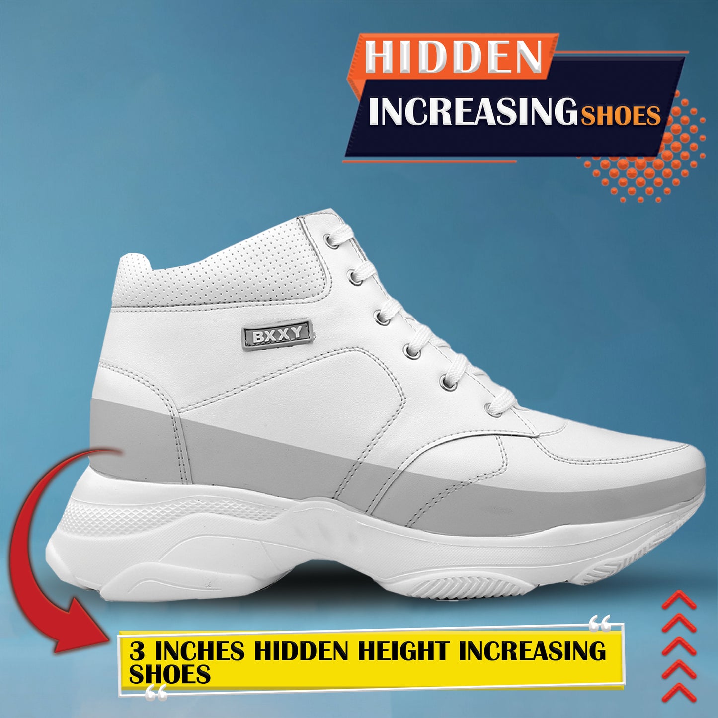 BXXY Elevator Shoes Smart Stylish & Comfortable Height Increasing Footwear
