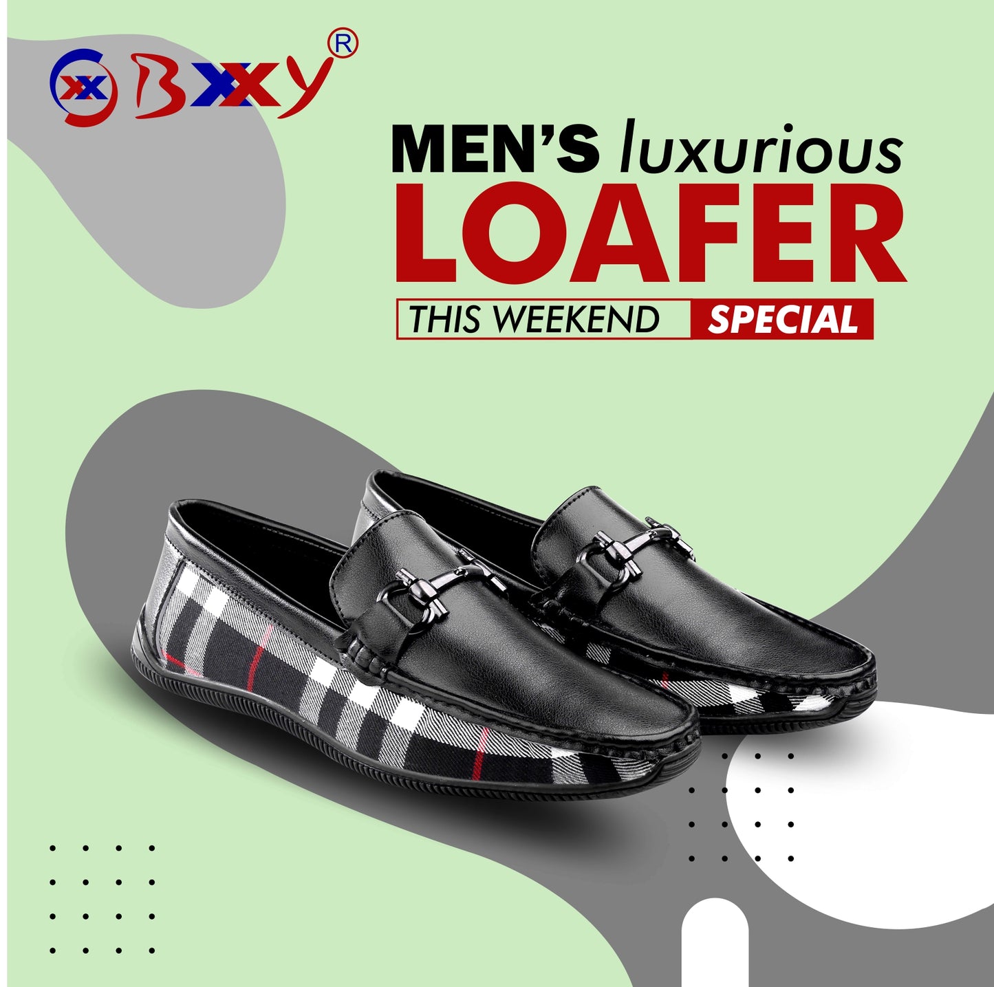 Men's Vegan Leather Fashionable Buckle Loafers for All Seasons