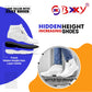 Bxxy's Men 3 Inch Hidden Height Increasing/Elevator Casual Lace-up Outdoor Sneaker Boot