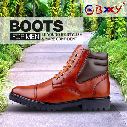 Bxxy's Lace-up Ankle Stylish Boots for Men