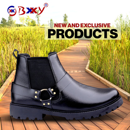 Bxxy Slip-on Ankle Stylish Boots for Men