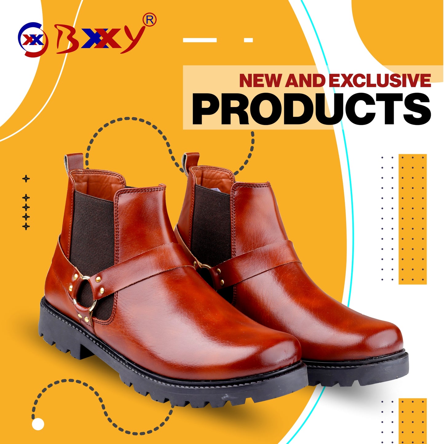 Bxxy Slip-on Ankle Stylish Boots for Men