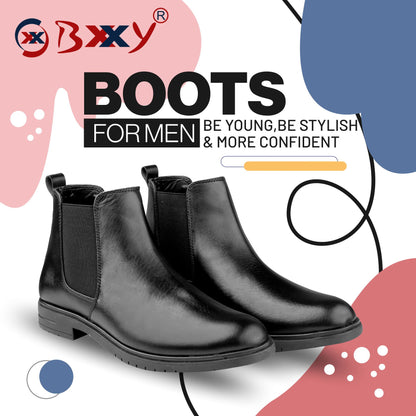 Bxxy Slip-on Ankle Stylish Boots for Men
