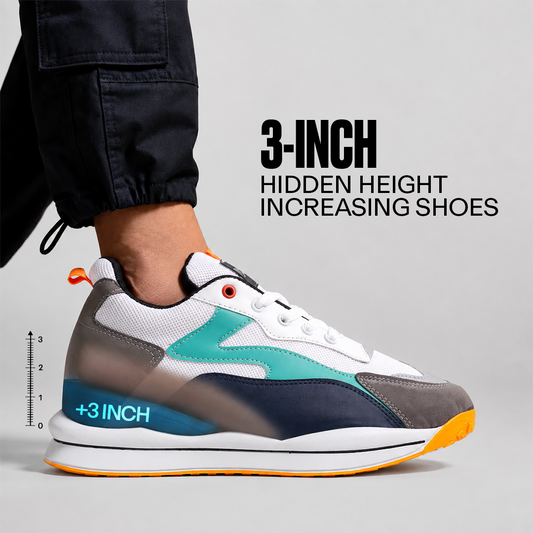 Casual Sports Lace-Up Shoes  - 3-Inch (7.62CM)