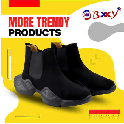 BXXY Suede Material Latest Casual Chelsea Boot For Men