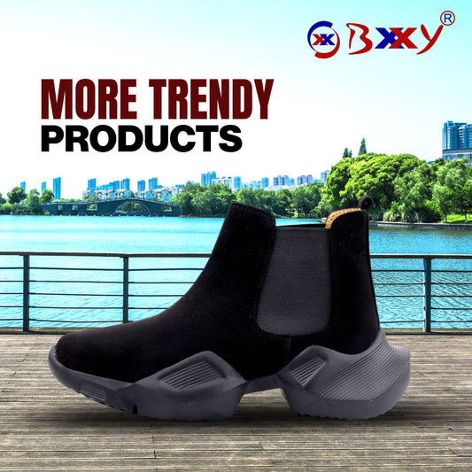 Men's Comfortable Suede Slip-on Boots