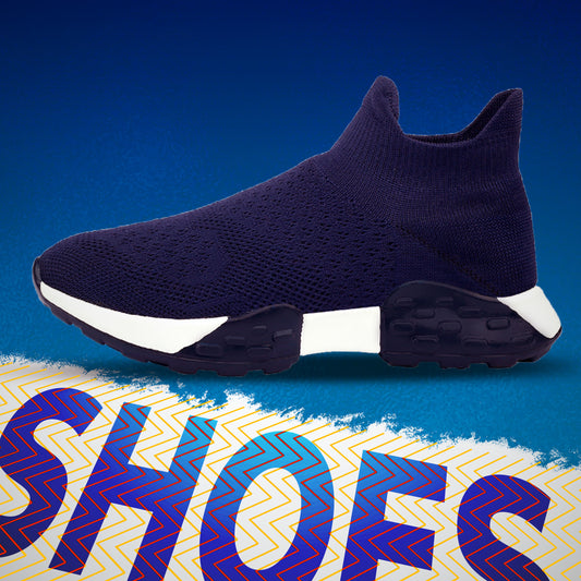Men's Latest Fashionable Knitted Fabric Material Casual Socks Shoes