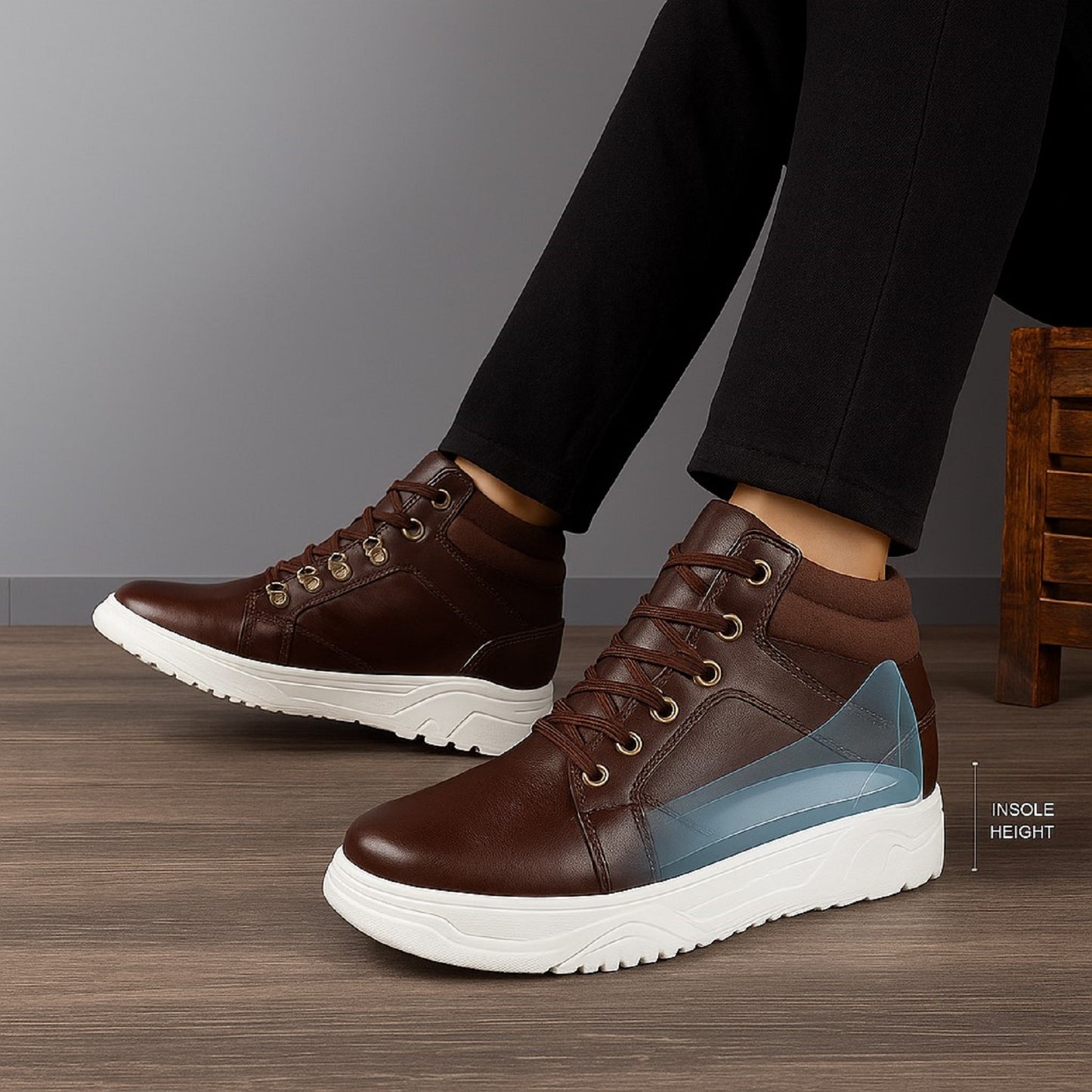 Men's 3.74 (9.5CM) Inches Hidden Height Increasing Shoes