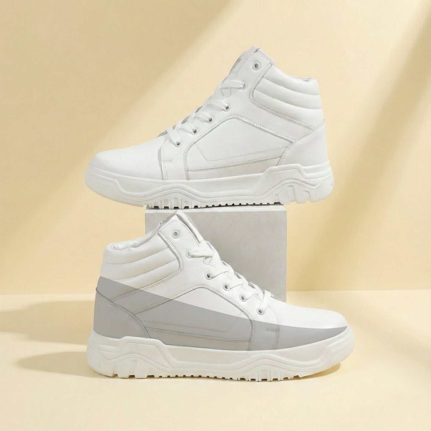Mens Hidden Height Boost Boots 9.5 CM Increase with Premium Design