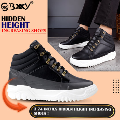 Hidden Height Increasing Boots 9.5 CM Lift for Everyday Wear